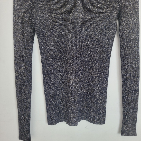 Diane von Furstenberg Tess Metallic Sweater in Blue‎ - Picture 10 of 10